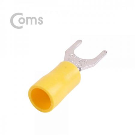 디바이스마트,커넥터/PCB > 터미널블럭 > 압착단자/절연단자 > 포크 타입,Coms,터미널(100pcs)/ Y단자, SVS 5.5-6 노랑, 6.5mm[T1819],Y 압착 단자 / 노랑 / Y 자 내경 6.5mm