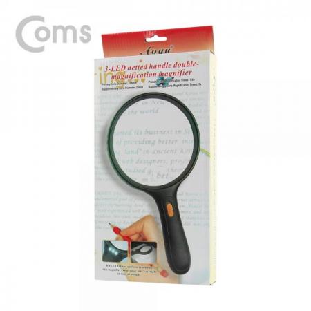 디바이스마트,수공구/전자공구/전동공구 > 전자공구 > 광학기기 > 루빼,Coms,확대경(핸드형) / 돋보기 / 3 LED / 1.8배 / 5배[ID432],확대경/핸드형/ 돋보기 / 3 LED / 1.8배 / 5배