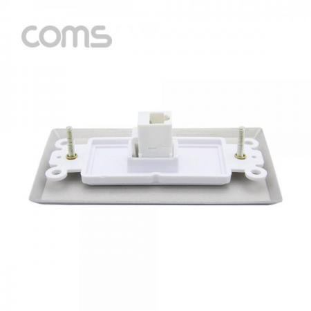 디바이스마트,커넥터/PCB > 플러그/잭 > 매입형 소켓 > 페이스플레이트/프레임,Coms,월 플레이트 - RJ45 1P / 알루미늄 PLATE [NB773],월 플레이트 /RJ45 1P / 알루미늄/ PLATE