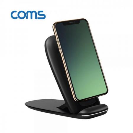 디바이스마트,컴퓨터/모바일/가전 > 스마트폰/스마트기기 > 충전기/보조배터리 > 무선충전기,Coms,[컴스품질보증] 고속 무선충전기 거치대 / Black / 3코일/ 슬림형접이식 / 10W [WT168],Black / 3코일/ 슬림형접이식 / 10W