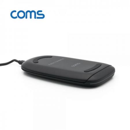 디바이스마트,컴퓨터/모바일/가전 > 스마트폰/스마트기기 > 충전기/보조배터리 > 무선충전기,Coms,[컴스품질보증] 고속 무선충전기 거치대 / Black / 3코일/ 슬림형접이식 / 10W [WT168],Black / 3코일/ 슬림형접이식 / 10W