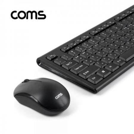 디바이스마트,컴퓨터/모바일/가전 > 키보드/마우스 > 데스크탑세트 > 유선 키보드+마우스,Coms,2.4GHz 무선 저소음 키보드 & 무소음 마우스 콤보 세트 [SK177],무선 저소음 키보드 /무소음 마우스 콤보 세트