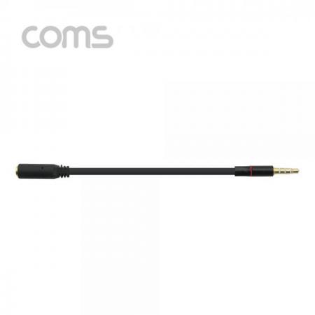 디바이스마트,케이블/전선 > 영상/음향 케이블 > 스테레오/RCA 케이블,Coms,AUX 케이블(4극) 연장, 15cm 결선(1/2/3/4 -> 1/2/3/4) [ID558],스테레오 연장 젠더 / AUX 케이블 4극 / 3.5mm FEMALE - MALE / 약 15cm