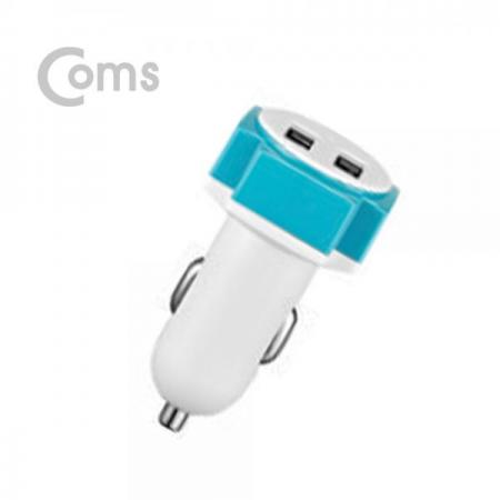 디바이스마트,컴퓨터/모바일/가전 > 스마트폰/스마트기기 > 충전기/보조배터리 > 멀티충전기,Coms,G POWER 고속 차량용 2포트 충전기 WHITE / 5.3V 4.5A / 케이블 미포함 [SR2190],WHITE / 5.3V 4.5A / 케이블 미포함