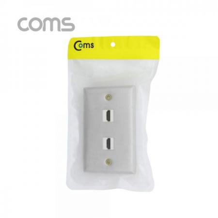 디바이스마트,커넥터/PCB > 플러그/잭 > 매입형 소켓 > 페이스플레이트/프레임,Coms,HDMI (F/F) 월 플레이트 / 2Port / Wall Plate / 알루미늄 재질 [ND822],2Port / Wall Plate / 알루미늄 재질