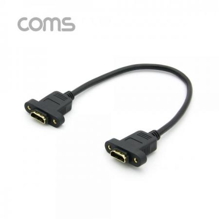 디바이스마트,케이블/전선 > 영상/음향 케이블 > HDMI/DVI 케이블,Coms,HDMI 포트형 젠더/케이블(F/F) 브라켓 연결용 30cm [BT430],HDMI 연장 젠더 / 포트형 타입 / FEMALE / 30cm