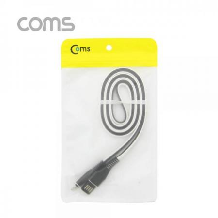 디바이스마트,컴퓨터/모바일/가전 > 스마트폰/스마트기기 > 케이블/젠더 > 애플 전용 케이블,Coms,iOS 8핀 케이블 1M, 플랫형(Flat)/흑백 양면컬러 - 양방향 USB 2.0 A(M)/8P(M) [ND872],양방향 USB 2.0 A(M)/8P(M)