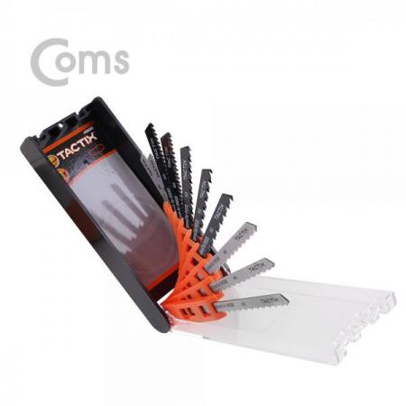 디바이스마트,수공구/전자공구/전동공구 > 작업공구 > 쇠톱/도끼/고지톱,Coms,TACTIX 직소날 세트 / 10pcs / - 목재/철재용 [YT5003],목재/철재 작업시 사용되는 교체용 톱날