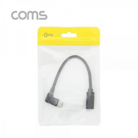디바이스마트,커넥터/PCB > I/O 커넥터 > 젠더류 > USB3.1(C타입) 젠더,Coms,USB 3.1(Type C) 연장 젠더/케이블(M/F) 꺾임형(꺽임) 20cm [ID568],USB C 연장 젠더 / MALE - FEMALE / 꺾임형 / 20cm
