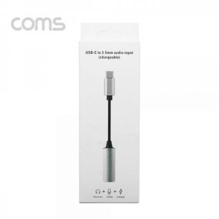 디바이스마트,컴퓨터/모바일/가전 > 스마트폰/스마트기기 > 케이블/젠더 > C타입 케이블,Coms,USB 3.1(Type C) 오디오(7.1) 컨버터(3.5 ST + 충전) 케이블형, Metal/Silver - 화웨이, 샤오미 전용(국내폰 사용불가) [BT464],케이블형/Metal/Silver/화웨이/샤오미 전용(국내폰 사용불가)