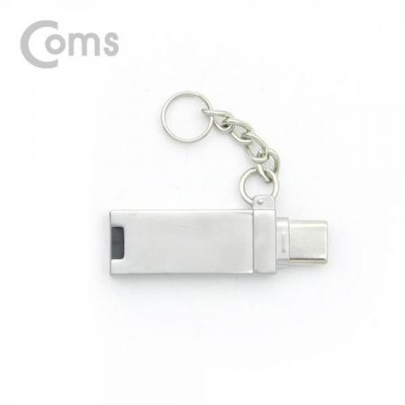 디바이스마트,컴퓨터/모바일/가전 > 저장장치 > 메모리카드/리더기 > 리더기/수납케이스,Coms,USB 3.1(Type C) 카드리더기(Micro SD, TF/USB A) / USB 카드리더 겸용 [ID188],카드리더기(Micro SD, TF/USB A) / USB 카드리더 겸용