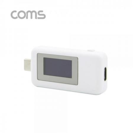 디바이스마트,컴퓨터/모바일/가전 > 네트워크/케이블/컨버터/IOT > 네트워크 자재/공구/타이 > 네트워크 공구,Coms,USB 3.1(Type C) 테스터기(전류/전압 측정) Type C 연결 [BT478],테스터기/전류/전압 측정/Type C 연결