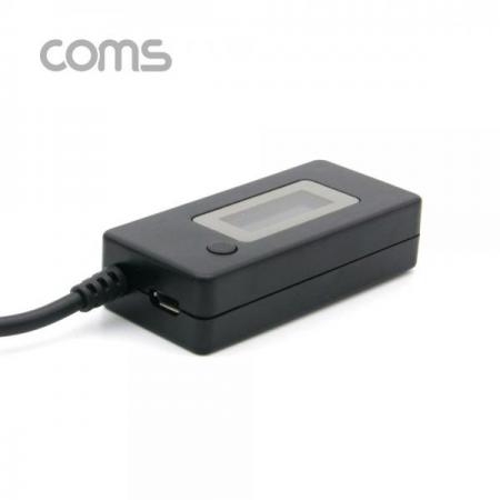 디바이스마트,컴퓨터/모바일/가전 > 네트워크/케이블/컨버터/IOT > 네트워크 자재/공구/타이 > 네트워크 공구,Coms,USB 테스터기(전류/전압 측정) 20cm, Black [BT479],전류/전압 측정/20cm/Black