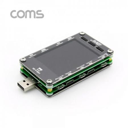 디바이스마트,컴퓨터/모바일/가전 > 네트워크/케이블/컨버터/IOT > 네트워크 자재/공구/타이 > 네트워크 공구,Coms,USB 테스터기(전류/전압 측정), 멀티형 / Type C / Micro 5Pin / USB A타입 지원 [ID507],멀티형 / Type C / Micro 5Pin / USB A타입 지원