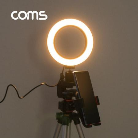 디바이스마트,컴퓨터/모바일/가전 > CCTV/프로젝터/영상장비 > 영상 관련 액세서리,Coms,개인방송용 촬영세트, LED 원형 램프, 링 라이트, USB 전원, Ring Light, 삼각대 제공, 15.5cm [BT233],LED 원형 램프/링 라이트/USB 전원/Ring Light/삼각대 제공/15.5cm