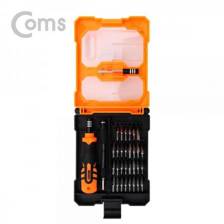 디바이스마트,수공구/전자공구/전동공구 > 작업공구 > 드라이버류 > 드라이버세트,Coms,공구-드라이버세트 (34 in 1) [IF107],다양한 드라이버가 한곳에