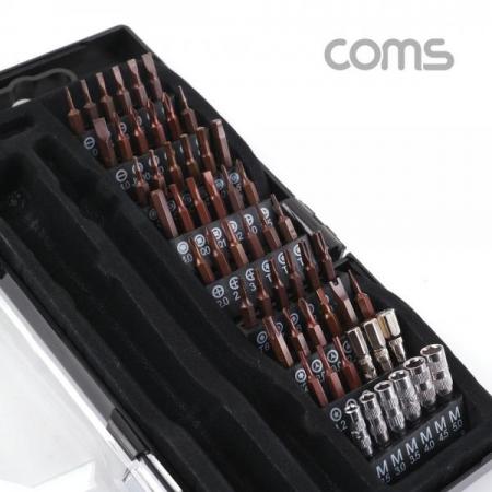 디바이스마트,수공구/전자공구/전동공구 > 작업공구 > 드라이버류 > 드라이버세트,Coms,공구-드라이버세트(61pcs), JM-8166 [ID552],휴대하기 간편한 공구세트