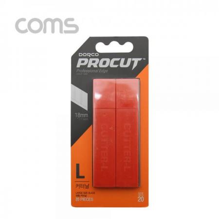 디바이스마트,수공구/전자공구/전동공구 > 작업공구 > 쇠톱/도끼/고지톱,Coms,도루코 L 커터날 20Pcs/ 18mm (대형) [CK3121],고품질 3단 연마
