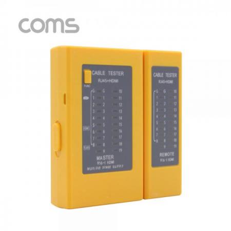 디바이스마트,수공구/전자공구/전동공구 > 전자공구 > 랜공구/잡자재 > 랜툴/랜테스터,Coms,랜테스터기 (916 HDMI) 분리형/HDMI 테스트 [BT485],단선,엉킴,접지 등 확인용