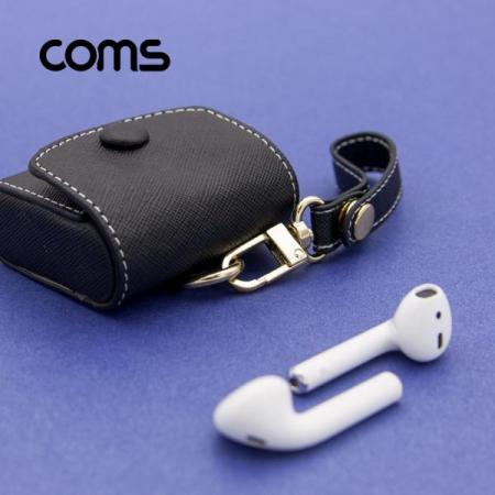 디바이스마트,컴퓨터/모바일/가전 > Apple > Accessories > iPad/iPhone 액세서리,Coms,에어팟 가죽 케이스, 풀커버, Black [ID631],스크래치 보호 가죽 케이스