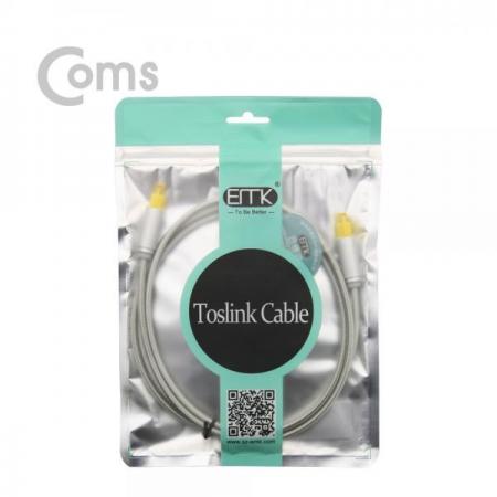 디바이스마트,케이블/전선 > 영상/음향 케이블 > 광오디오 케이블,Coms,오디오광케이블(EMK/Gray) 각/각 1.5M - 4∮, Toslink to Toslink [BT450],각/각 1.5M - 4∮/Toslink to Toslink