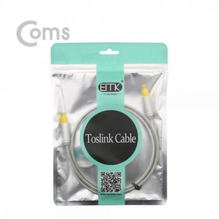 디바이스마트,케이블/전선 > 영상/음향 케이블 > 광오디오 케이블,Coms,오디오광케이블(EMK/Gray) 각/각 1M - 4∮, Toslink to Toslink [BT449],각/각 1M - 4∮/Toslink to Toslink