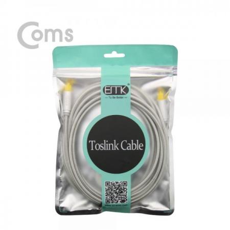 디바이스마트,케이블/전선 > 영상/음향 케이블 > 광오디오 케이블,Coms,오디오광케이블(EMK/Gray) 각/각 5M - 4∮, Toslink to Toslink [BT453],각/각 5M - 4∮/Toslink to Toslink