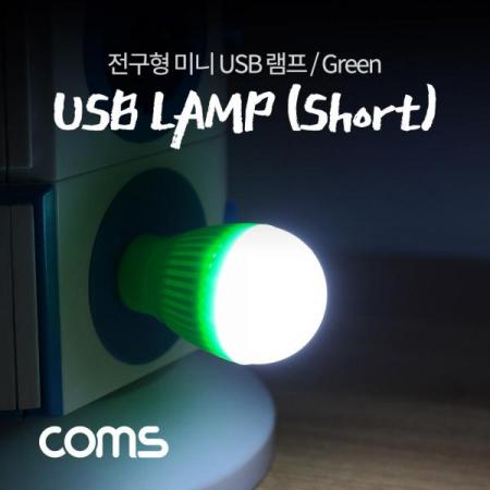 디바이스마트,사무/생활/서적 > 차량/생활/IOT > IOT/생활/취미,Coms,전구형 USB 램프(short type) Green [NB743],보조등으로 활용 가능