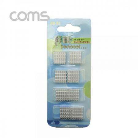 디바이스마트,컴퓨터/모바일/가전 > 컴퓨터 부품 > 쿨러/튜닝용품 > SSD/RAM/HDD/칩셋 쿨러,Coms,쿨러 방열판/vga 램용, 15x15x8mm, 8pcs [BT404],쿨러 방열판/vga 램용/15x15x8mm/8pcs