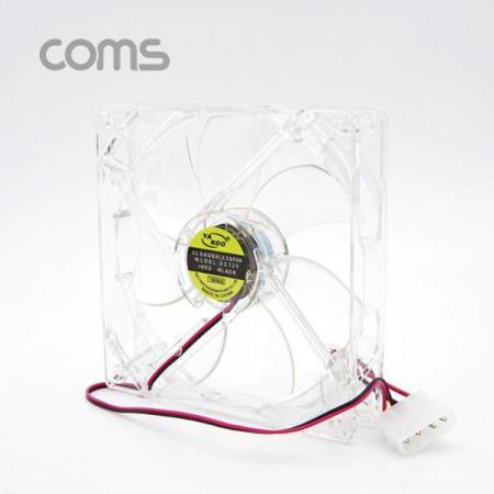 디바이스마트,컴퓨터/모바일/가전 > 컴퓨터 부품 > 쿨러/튜닝용품 > 케이스 쿨러,Coms,쿨러 케이스용 CASE (120mm), 투명, Cooler [BT394],LED 연출 쿨러 케이스팬