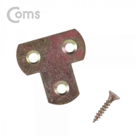 디바이스마트,기계/제어/로봇/모터 > 원자재/DIY 기타 > DIY 부속품,Coms,평철(T자) 4pcs / 30x16(mm) / 나사못 포함 [ID327],면과 면을 튼튼하게 잡거나 서로 연결할 때 보강용으로 사용하는 제품