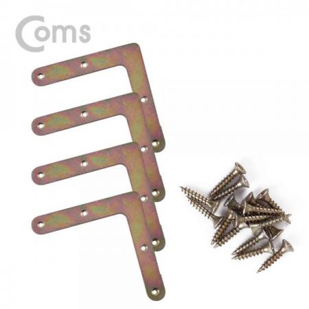 디바이스마트,기계/제어/로봇/모터 > 원자재/DIY 기타 > DIY 부속품,Coms,평철(ㄱ형) 4pcs / 100x100(mm) / 나사못 포함 [ID326],면과 면을 튼튼하게 잡거나 서로 연결할 때 보강용으로 사용하는 제품