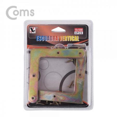 디바이스마트,기계/제어/로봇/모터 > 원자재/DIY 기타 > DIY 부속품,Coms,평철(ㄱ형) 4pcs / 100x100(mm) / 나사못 포함 [ID326],면과 면을 튼튼하게 잡거나 서로 연결할 때 보강용으로 사용하는 제품