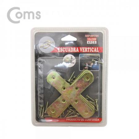 디바이스마트,기계/제어/로봇/모터 > 원자재/DIY 기타 > DIY 부속품,Coms,평철(십자) 4pcs / 100mm X 100mm / 나사못 포함 / +자 [ID334],면과 면을 튼튼하게 잡거나 서로 연결할 때 보강용으로 사용하는 제품