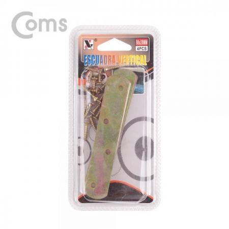 디바이스마트,기계/제어/로봇/모터 > 원자재/DIY 기타 > DIY 부속품,Coms,평철(일자) 4pcs / 96mm X 18mm / 나사못 포함 / -자 [ID321],면과 면을 튼튼하게 잡거나 서로 연결할 때 보강용으로 사용하는 제품