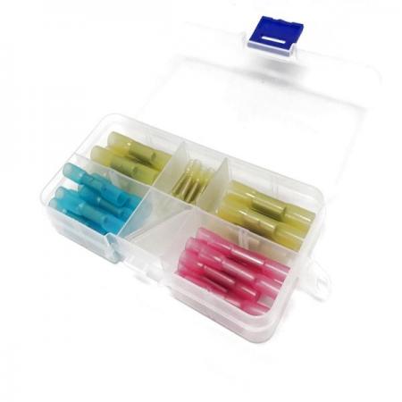 디바이스마트,케이블/전선 > 케이블악세사리/툴 > 솔더슬리브,NW3 (New3),솔더 슬리브 4종 40개입 키트 [NT-KIT-ML001],솔더 슬리브 4종 40개입 키트 / 핫멜트 접착제가 내부에 코팅되어 튜브 수축시 외부 수분,먼지로 부터 완벽 보호 / 사용 전선의 규격을 색상으로 구분 가능 / 작업능률 향상을 위한 설계