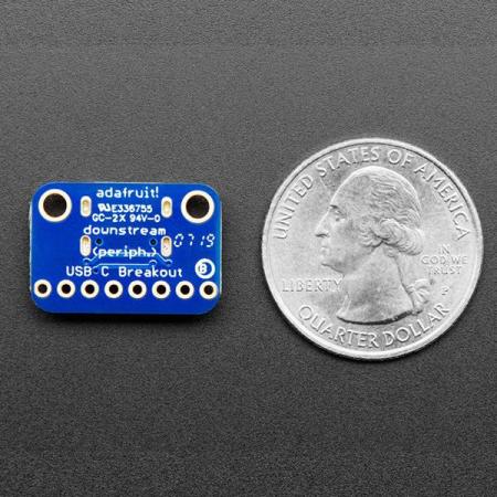 디바이스마트,MCU보드/전자키트 > 전원/신호/저장/응용 > 인터페이스/먹서,Adafruit,Adafruit USB C Breakout Board - Downstream Connection [ada-4090],20.4mm x 14.2mm x 5.0mm / 1.3g USB Micro-C Connecter breakout board 입니다