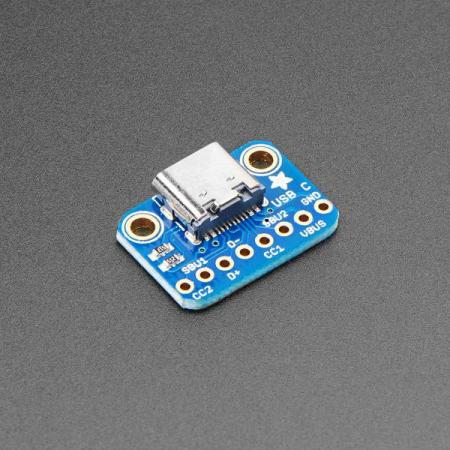 디바이스마트,MCU보드/전자키트 > 전원/신호/저장/응용 > 인터페이스/먹서,Adafruit,Adafruit USB C Breakout Board - Downstream Connection [ada-4090],20.4mm x 14.2mm x 5.0mm / 1.3g USB Micro-C Connecter breakout board 입니다