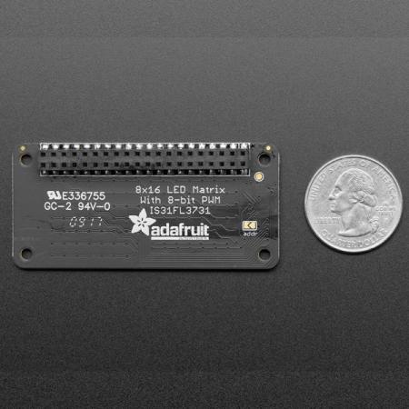 디바이스마트,오픈소스/코딩교육 > 라즈베리파이 > 라즈베리파이 확장보드/HAT,Adafruit,Adafruit CharliePlex LED Matrix Bonnet - 8x16 LEDs [ada-3467],2x20 커넥터가 있는 모든 라즈베리 파이에 호환이 가능한 16x8 LED Matrix 모듈입니다 65.0mm x 30.0mm x 6.8mm / 8.2g