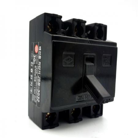 디바이스마트,스위치/부저/전기부품 > 산업용 스위치/제어 기기 > 배선용차단기,진흥전기,산업용 배선차단기 30AF 3P MCCB JSB-3032 (30A),110V, 220V / 1.5kA / 3P2E / 열동식 / 51.5X70X37