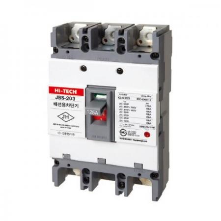 디바이스마트,스위치/부저/전기부품 > 산업용 스위치/제어 기기 > 배선용차단기,진흥전기,산업용 배선차단기 225AF 3P MCCB JBS-203 (125A),460V / 18kA / 3P3E / 열동전자식 / 105X165X84