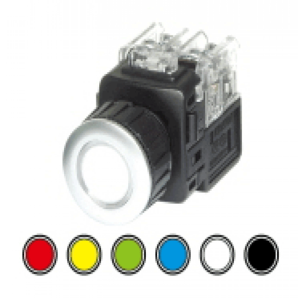 조광형 누름버튼스위치 - 적색 [KGX-JAV21R]