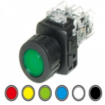 디바이스마트,스위치/부저/전기부품 > 산업용 스위치/제어 기기 > 제어/안전 스위치 > 누름버튼 스위치(25파이 이상),KGAUTO,누름버튼 스위치 - 적색 [KGF-CM1R],플라스틱 일반매입형 25Φ / 자기복귀 / 모멘터리 / 1a1b / 적색(RED)