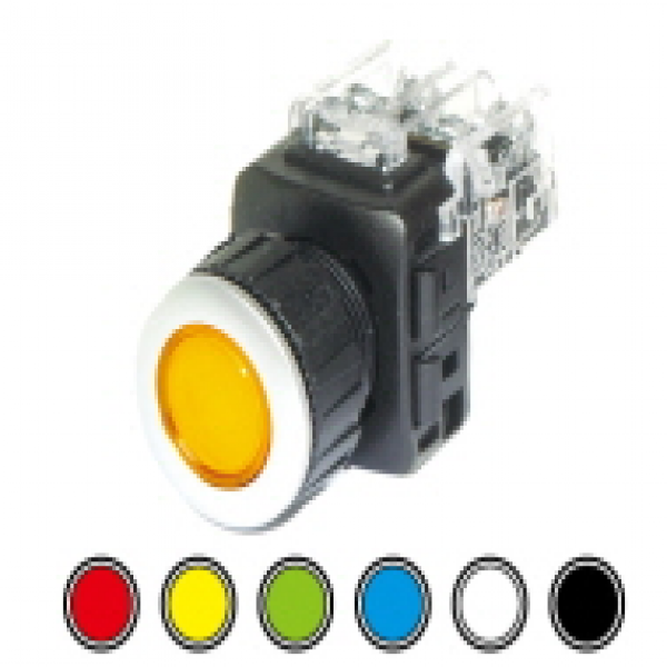 누름버튼 스위치 - 황색 [KGF-JM1Y]