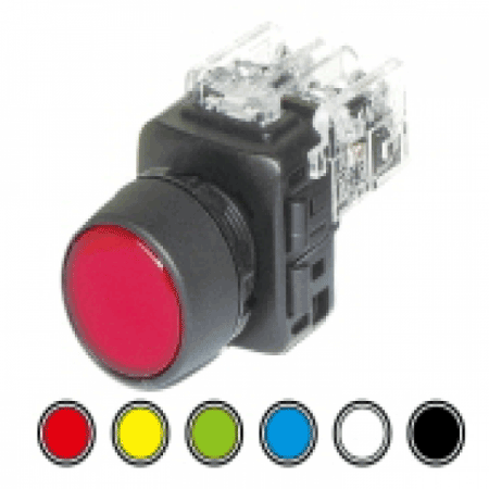 디바이스마트,스위치/부저/전기부품 > 산업용 스위치/제어 기기 > 제어/안전 스위치 > 누름버튼 스위치(25파이 이상),KGAUTO,누름버튼 스위치 - 황색 [KGF-NM2Y],플라스틱 일반형 22Φ / 자기복귀 / 모멘터리 / 2a2b / 황색(YELLOW)