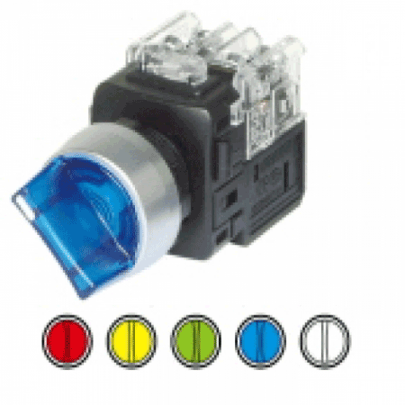디바이스마트,스위치/부저/전기부품 > 산업용 스위치/제어 기기 > 제어/안전 스위치 > 셀렉터 스위치(25파이 이상),KGAUTO,조광형 셀렉터 스위치 - 녹색 [KGT-H2R1DG],알루미늄 고급형 22Φ / 2단 자동(2 Automatic return) / 1a1b / 12/24V d.c / 녹색(GREEN)