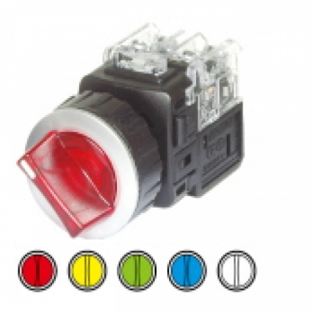 디바이스마트,스위치/부저/전기부품 > 산업용 스위치/제어 기기 > 제어/안전 스위치 > 셀렉터 스위치(25파이 이상),KGAUTO,조광형 셀렉터 스위치 - 녹색 [KGT-L2M1VG],알루미늄 고급매입형 30Φ / 2단 수동(2 Manual return) / 1a1b / 110/220V a.c / 녹색(GREEN)