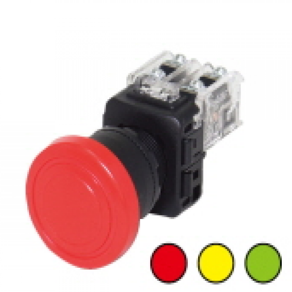 비상 정지용 누름버튼 스위치 - 녹색 [KGE-N4B1G]