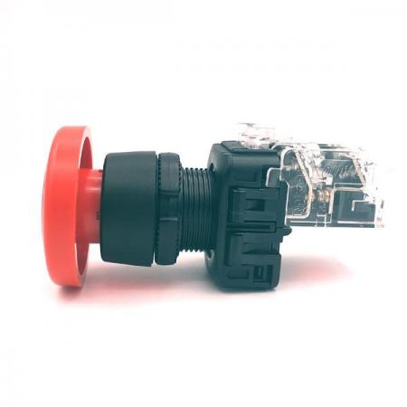 디바이스마트,스위치/부저/전기부품 > 산업용 스위치/제어 기기 > 제어/안전 스위치 > 비상 정지 스위치(25파이 이상),KGAUTO,비상 정지용 누름버튼 스위치 - 적색 [KGE-N4B1R],플라스틱 일반형 22Φ / 자기복귀 / 모멘터리 / 1a1b / 적색(RED)