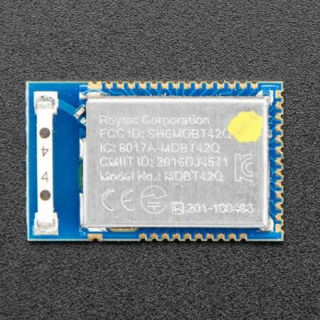 디바이스마트,MCU보드/전자키트 > 통신/네트워크 > 블루투스/BLE,Adafruit,nRF52832 Bluetooth Low Energy Module - MDBT42Q-512KV2 [ada-4077],이 제품에는 BLE 라디오뿐만 아니라 대부분의 지원 회로 및 칩 안테나와 통합된 Nordic nRF52832 칩이 포함되어 있습니다. / 공급 전압: 1.7V~3.6V / 32 GPIO / 디지털 마이크용 PDM  / 오디오용 I2S